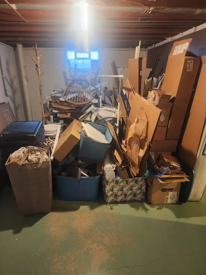 Roll-off dumpster container at job site for Yard Waste Dumpster Rental in Jarrell